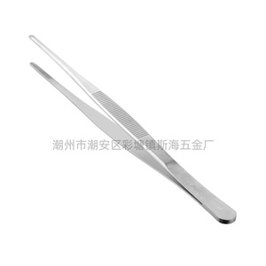Pinzas de Acero Inoxidable 304, Pinzas para Aderezos con Acabado Esmerilado, Pinzas Médicas de Punta Redonda, Pinzas para Barbacoa - Product Image 5