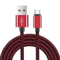 Câble USB tressé USB vers TYPE C en Nylon, 2 couleurs, pour recharge de téléphone Android, tablettes, mur de chargement de voiture