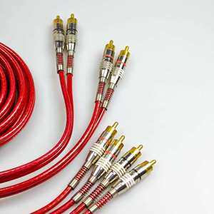 to 4RCA male <b>car</b> cable, compatible with audio boxes and speakers, shielded design RCA cable - Product Image 6