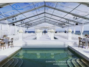 Tentes de réception transparentes en PVC sur mesure à <span class=keywords><strong>prix</strong></span> abordable pour événements extérieurs, mariages et grandes fêtes - Product Image 4