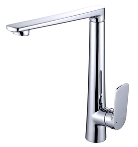 Robinet de cuisine et de lavabo moderne en laiton de haute qualité, à montage <span class=keywords><strong>sur</strong></span> plan, 1 poignée, finition chromée, eau chaude et froide, avec cartouche en céramique - Product Image 1