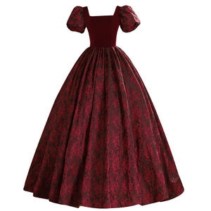 Gaun Malam Satin Mewah Gaya Prancis Motif Mawar untuk Pengantin Musim Panas, Cepat Kering, Model Terbaru 2025 untuk Wanita - Product Image 5