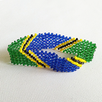 Bracelet drapeau de la République du Congo de Liberty Gifts, bracelet drapeau perlé personnalisé en usine