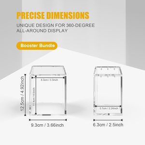 Boîte <span class=keywords><strong>de</strong></span> rangement personnalisée en acrylique transparent (Lucite) rectangulaire, protégée contre les UV, pour les paquets Pokémon Evolutions - Product Image 2