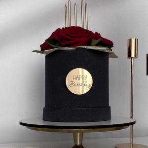 Adorno para tarta <span class=keywords><strong>de</strong></span> <span class=keywords><strong>feliz</strong></span> <span class=keywords><strong>cumpleaños</strong></span>, adornos para tarta <span class=keywords><strong>de</strong></span> <span class=keywords><strong>cumpleaños</strong></span>, <span class=keywords><strong>disco</strong></span> acrílico redondo <span class=keywords><strong>de</strong></span> 5cm - Product Image 4