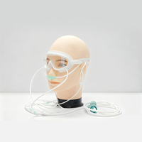 Cánula Nasal de Hidrógeno 3 en 1 con Máscara Ocular y Dispositivo de Gas para Oídos, Caliente/Frío, de Sobremesa, con Carcasa de Plástico, para Uso Doméstico, Exterior, Coche y RV