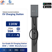 EVSE OEM ODM Baru 400V Tiga Fasa Konektor Tipe 2 OCPP 1.6J Desain Pemasangan di Dinding Proteksi IP66 CE Penggunaan Umum 16A