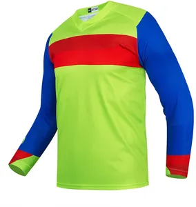 Men's Quick Dry Moisture Wicking Mountain Bike Motocross Jersey Racing Shirt