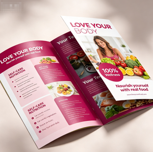 Folleto <span class=keywords><strong>de</strong></span> Introducción a Suplementos Nutricionales Personalizado, Impreso a Todo Color, Folleto Publicitario para Tienda <span class=keywords><strong>de</strong></span> Alimentos Saludables - Product Image 2