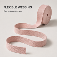 Ruban en polyester de couleur unie, épaisseur 2 mm, sangle pour la fabrication de sacs à main, accessoires de couture DIY
