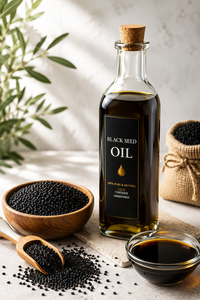 Aceite de Semillas Negras Orgánico de Primera Calidad, Aceite Natural de Nigella Sativa Prensado en Frío, Suplemento Herbal para la Salud y el Bienestar - Product Image 4
