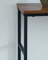 Table console en métal polyvalente avec étagères, table d'appoint multifonctionnelle en fer pour la chambre à coucher, le salon, l'entrée, décoration