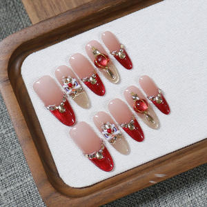 <span class=keywords><strong>Uñas</strong></span> Postizas Hechas a Mano de Año Nuevo en Oferta |   Gafas de Sol de Diseño de Lujo con Diseño de Linterna de Danza del <span class=keywords><strong>León</strong></span>, Reutilizables, con Ojo de Gato, Marca Personalizable Disponible - Product Image 2