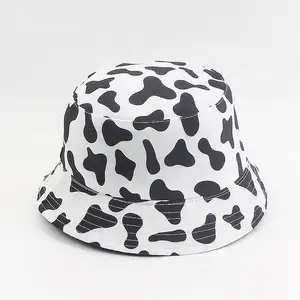 Großhandel Eimer Fischer Hüte für Frauen Reversible überall gedruckt Custom ized Logo Weibliche Garros Sun Bucket Hats