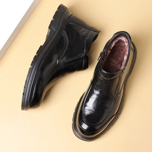 Zapatos Casuales de Invierno para Hombre, Nuevos, Cálidos y Gruesos, de Piel de Vacuno Genuina de Primera Calidad, Cálidos y Cómodos - Product Image 3