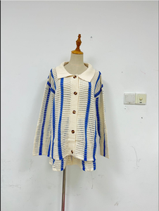 ชุดคาร์ดิแกนถักลายทางสไตล์ลำลองสำหรับผู้หญิง รุ่น Autumn Sweet - Product Image 6