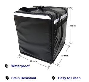 Mochila enfriadora de entrega térmica multifuncional 600D Portador de <span class=keywords><strong>pizza</strong></span> aislado de doble cubierta 20L Almacenamiento de alimentos para exteriores - Product Image 5