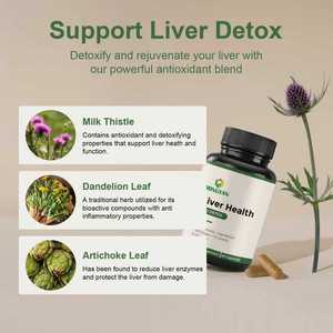 Complejo Avanzado de Apoyo Hepático |   Mezcla de Cardo Mariano, Colina y Desintoxicante | 60 Cápsulas para la Limpieza y Salud Digestiva - Product Image 6