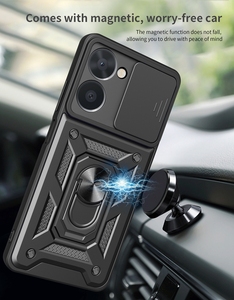 Funda Protectora Antigolpes para OPPO <span class=keywords><strong>Realme</strong></span> 10 4G <span class=keywords><strong>9i</strong></span> 8i C21Y C25Y, con Anillo Magnético Metálico y Protección de Cámara Deslizante - Product Image 3