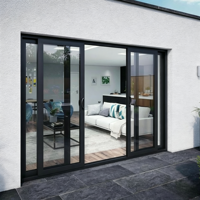 KOJOON Fenêtres anti-tempête modernes en aluminium invisible pour maisons, fenêtre coulissante pliante en aluminium, usine chinoise, porte et fenêtre intérieures