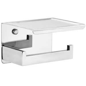 WEKIS Modern Waterproof Brushed Gold Metal Self Adhesive Toilet <b>Paper</b> <b>Holder</b> for Bathroom and Gym - Product Image 4