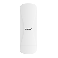Puente Inalámbrico para Exteriores TiNCAM 5.8G 867Mbps 8km, Red de Puente Inalámbrico POE, Punto de Acceso Inalámbrico WiFi para Exteriores, Puente Inalámbrico Punto a Punto