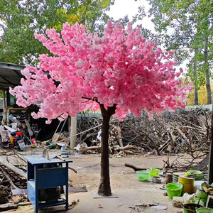 유리섬유 줄기 인공 벚꽃나무 인공 다채로운 실내외 나무 - Product Image 3