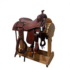 Brown Color Durable horse Saddle For Adults Male & Female Horse Racing Equipment Made In India Affordable Price - Product Image 1