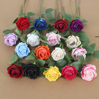 Rose artificielle en flanelle, cascade de roses simulées, bouquet de mariage pour la Saint-Valentin, arrangement de décoration intérieure, fleurs artificielles