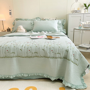Thêu Tencel Comforter mùa hè Quilt bedding Set Quilt Set Đôi/Nữ Hoàng/Vua Kích thước mùa hè giường Quilt mua sắm trong Internet - Product Image 2