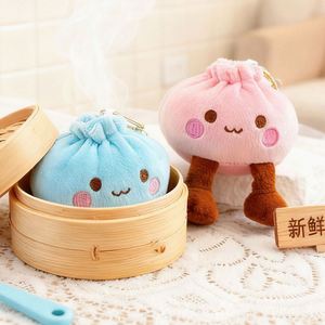 Nuevo Diseño de Calidad, Lindo Peluche Colgante de Dumpling de Tianjin, Juguete Sensorial Blandito, Muñeco Divertido con Forma de Bolsa de Sopa, Colgante de Llavero - Product Image 3