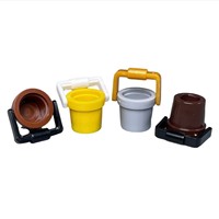 Seau de 50G/SET avec poignée, accessoires pour blocs de construction en plastique, petites briques, pièces de jouets DIY NO.95344 NO.95343