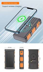 Batterie externe portable à énergie solaire 50000mah Energia Solare 3 en 1 <span class=keywords><strong>Chargeur</strong></span> à <span class=keywords><strong>induction</strong></span> - Product Image 2