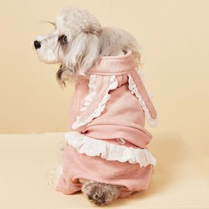 JXANRY graziosa felpa con cappuccio con orsacchiotto quattro piedi autunno e inverno vestiti per animali domestici con felpe in peluche <span class=keywords><strong>Schwab</strong></span> con due False felpe - Product Image 3