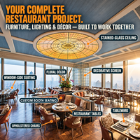 Canapé rembourré JEILI pour restaurant commercial, tables et chaises de restaurant, projets d'aménagement intérieur d'hôtel, mobilier sur mesure