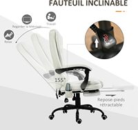 Échantillon gratuit de chaises de bureau de directeur de visiteurs tournantes de patron pivotantes inclinables noires de luxe en gros de massage