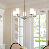 Luminaire de plafond moderne pour salon et salle à manger, lustre décoratif à 5 lumières, luminaire suspendu