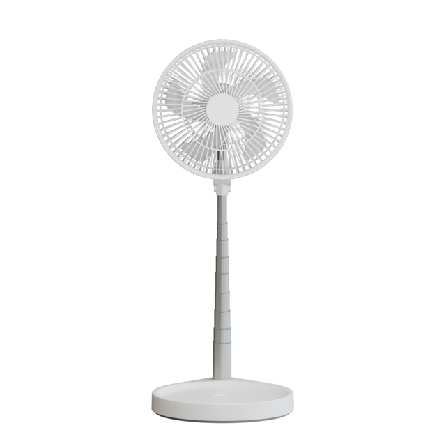 HEBRON Rechargeable Portable USB Foldable Standing Cooling Fan Remote Control Handheld Pedestal Table Fan Battery Power for Car