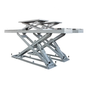Pont élévateur à ciseaux de haute qualité, capacité 4000 kg, pour alignement de roues, élévateur de voiture à ciseaux à levée moyenne, pour <span class=keywords><strong>garage</strong></span> domestique, avec certification CE - Product Image 1