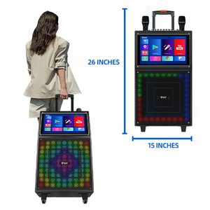 Precio de fábrica <span class=keywords><strong>china</strong></span> woofer de 10 pulgadas Android subwoofer de escenario de gran potencia <span class=keywords><strong>caja</strong></span> de <span class=keywords><strong>sonido</strong></span> de gran potencia BT altavoz de fiesta máquina de karaoke - Product Image 6