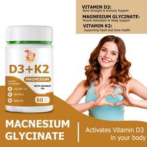 Complément de Vitamines D3 K2 et Magnésium de Qualité Supérieure pour la Santé Osseuse – Favorise des Dents Fortes et un Meilleur Sommeil – Gélules Molles - Product Image 6