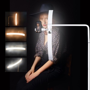 Lampe à cils multifonctionnelle 45W Nouveau diamant courbé en forme de U Live Stream Makeup Half <span class=keywords><strong>Moon</strong></span> Photography Eyelashes Half <span class=keywords><strong>Moon</strong></span> - Product Image 5