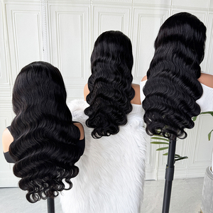 วิกผมแท้แบบ Body Wave สีธรรมชาติ เนื้อนุ่มเป็นลอน วิกผม HD Lace Front  พร้อมผมไลน์ที่ถอนมาแล้ว  วิกผมหนาเต็มศีรษะ - Product Image 6