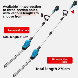 Taille-<span class=keywords><strong>haie</strong></span> à perche sans fil 20V 4000mAh à tête réglable pour l'élagage des haies hautes et la coupe des branches en hauteur – Vente directe usine - Product Image 3
