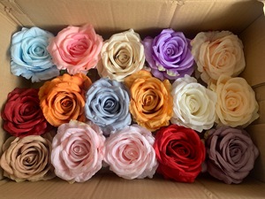 Venta al por mayor de alta calidad 9 cabezas de flores de seda ramo de flores artificiales ramo de rosas ramo de flores artificiales - Product Image 6