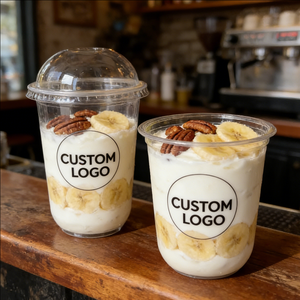 Gobelets jetables en plastique transparent pour café glacé, avec couvercles pour yaourts et pailles, robustes, de qualité alimentaire, personnalisables avec logo, 32 oz, vente en gros - Product Image 5