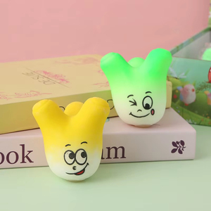 Spring Onion Silicone Squishy Stress Relief Sensory Fidget <b>Toy</b> for Unisex Office <b>Desk</b> Use Wholesale - Product Image 2