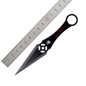 سكين جيب قابل للطي بشفرة ثابتة مستقيمة مطلية باللون الأسود، تكتيكية للبقاء والقتال، الأكثر مبيعًا - Product Image 1