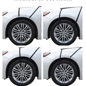 <b>Car</b> Front Windshield Snow Guard Cover 81x59 Inches Silver Polyester Anti UV Heat Waterproof Anti Theft Design - Product Image 5