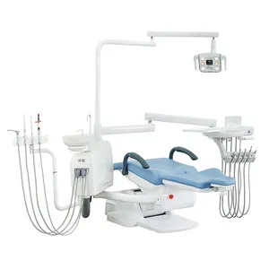 ציוד שיניים למשרד רופא שיניים MKT-300 אור חיישן 6led יחידת כיסא טיפול שיניים מקיפה